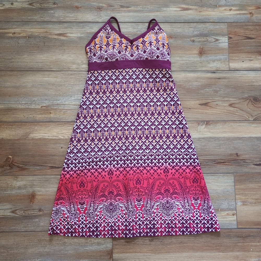 Athleta Shorebreak Swim Dress Womens XXS Purple Multi-Color